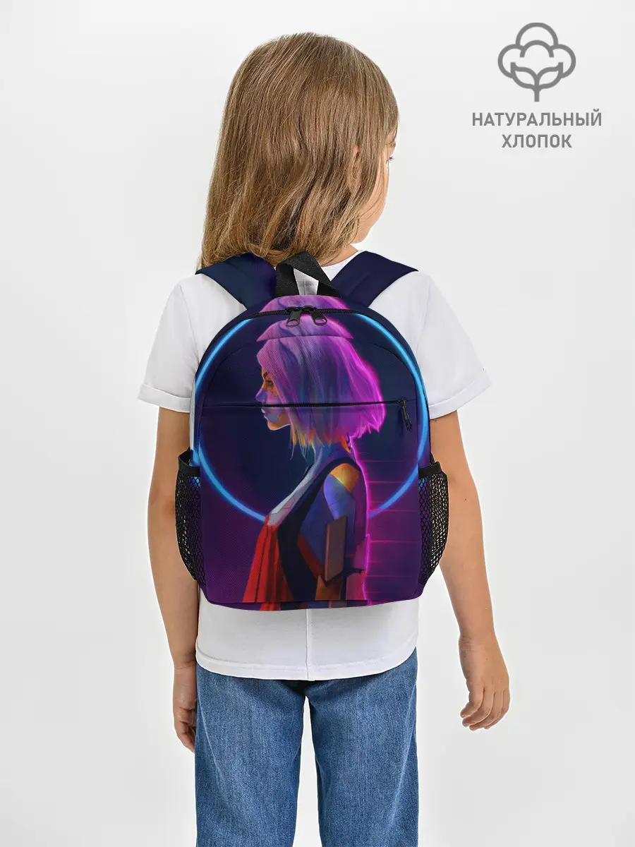 Рюкзак детский / Девушка в неоне