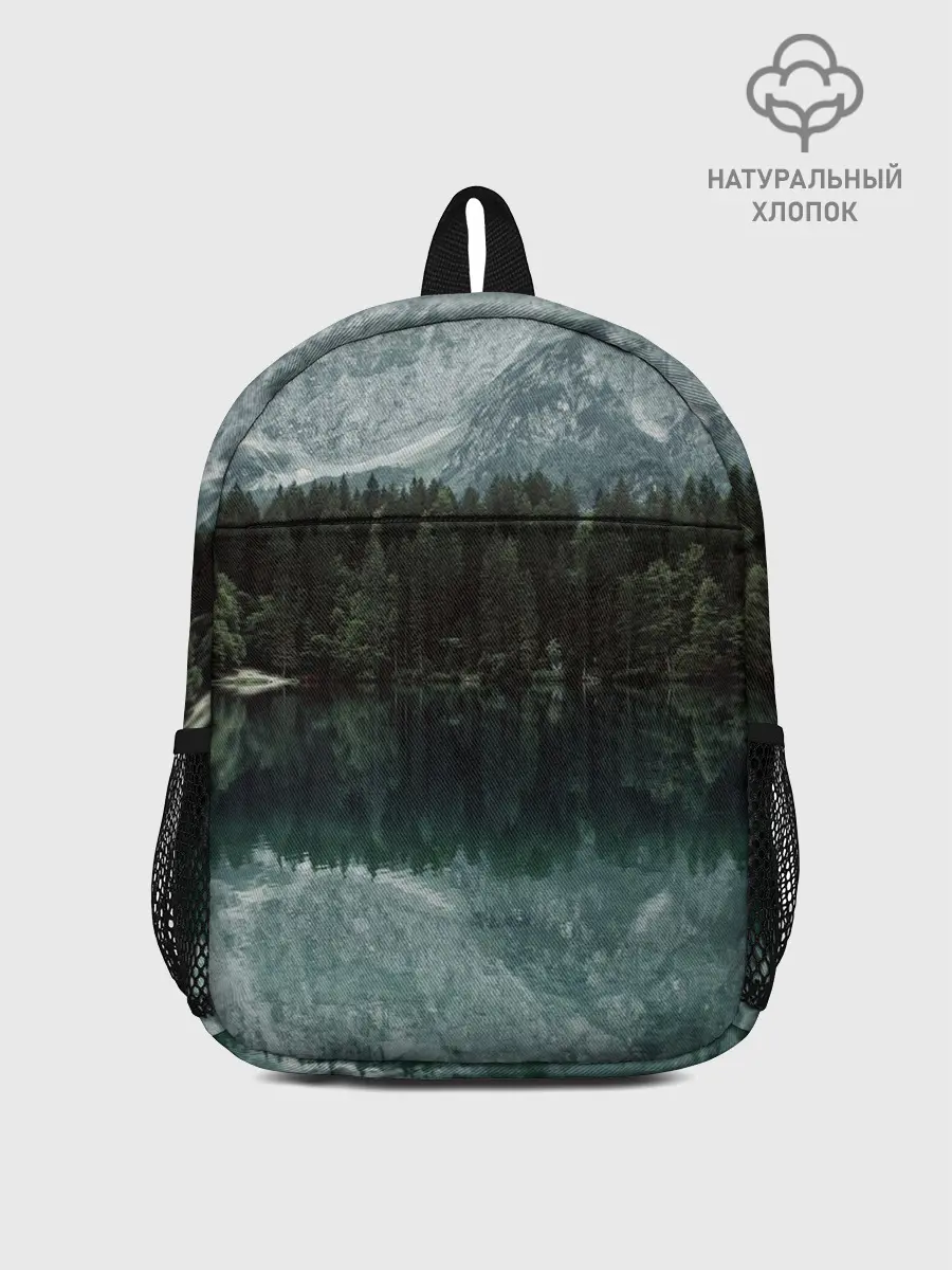 Рюкзак детский / отражение горы в озере