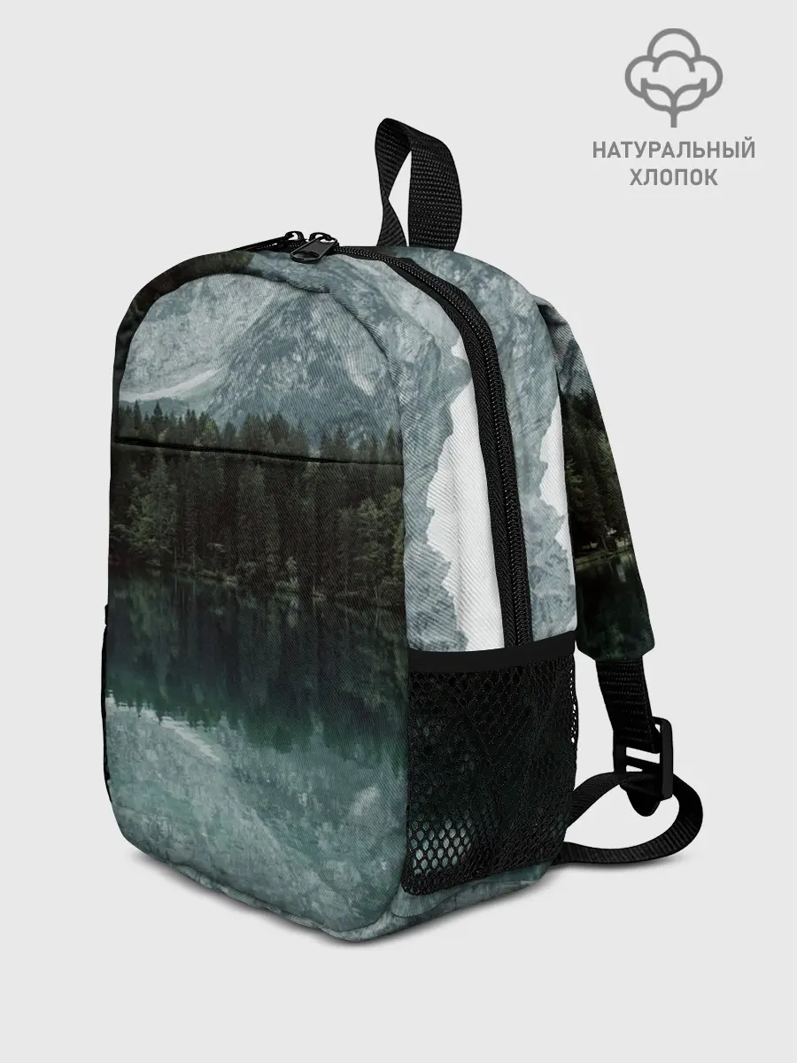Рюкзак детский / отражение горы в озере