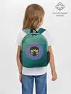 Рюкзак детский / Инопланетяша на зеленом фоне