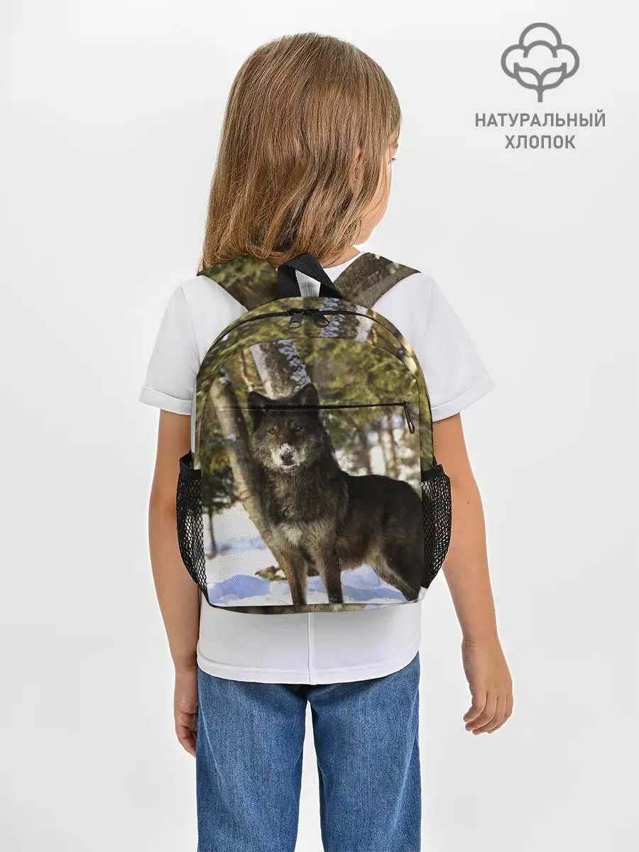 Рюкзак детский / Волк и снег