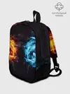 Рюкзак детский / Абстракция,Инь-Ян,Огонь,Вода