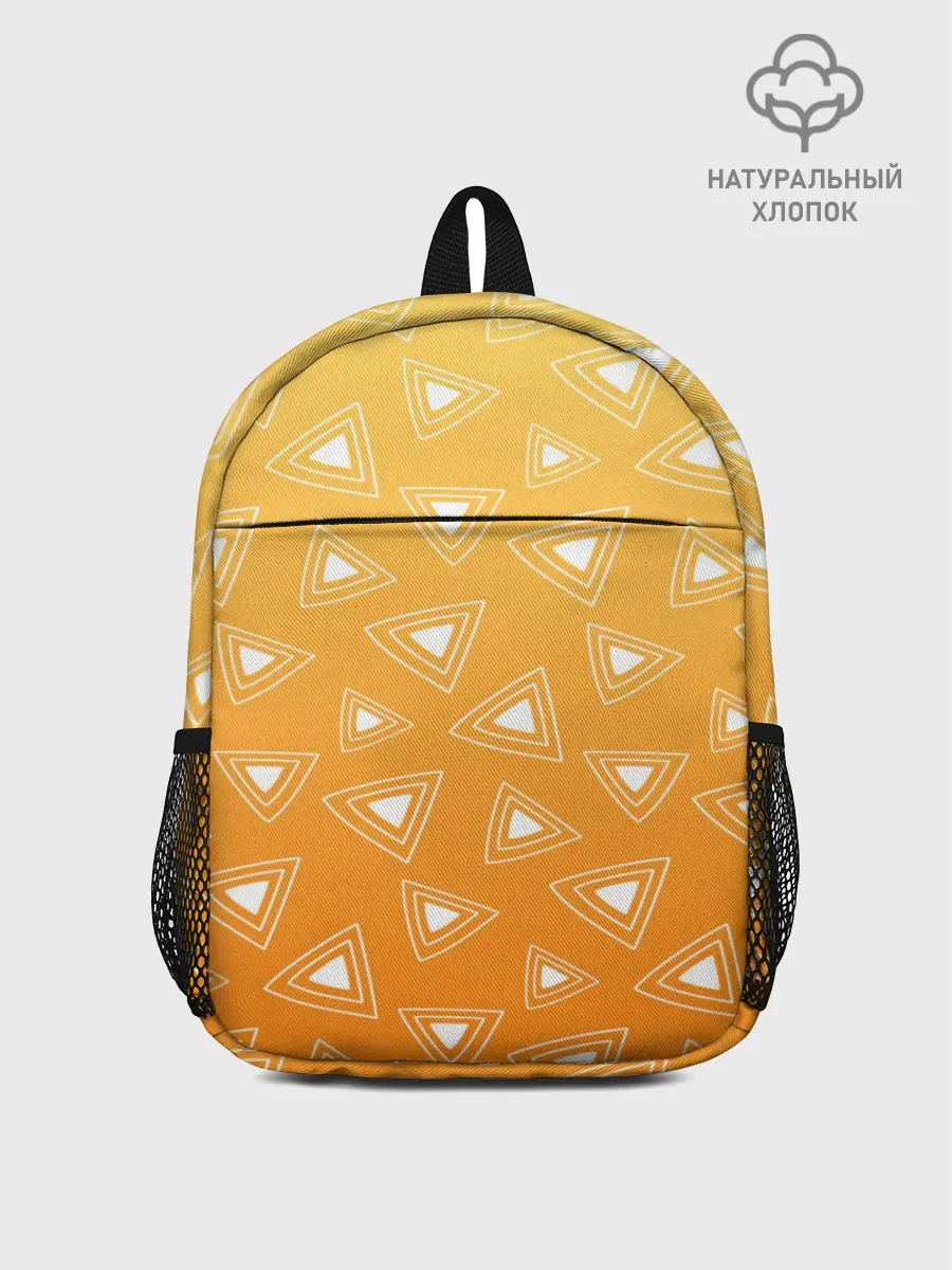 Рюкзак детский / Kimetsu no yaiba оранжевый паттерн