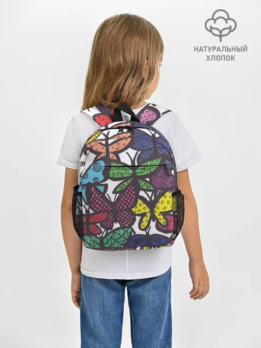 Рюкзак детский / Дудл бабочки