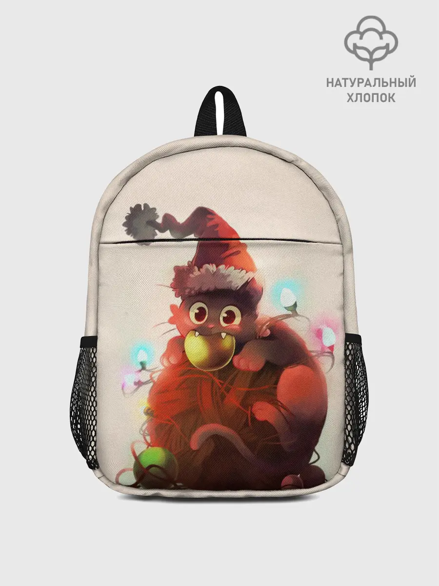 Рюкзак детский / Новогодний кот