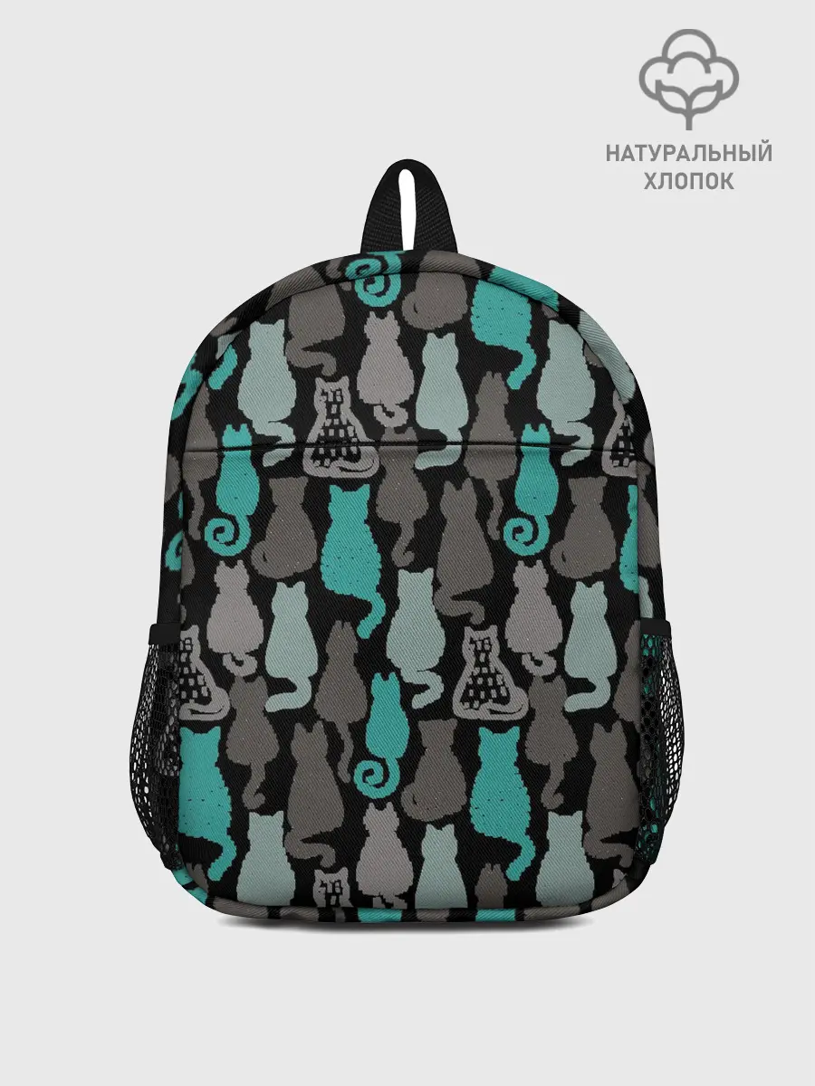 Рюкзак детский / Коты паттерн