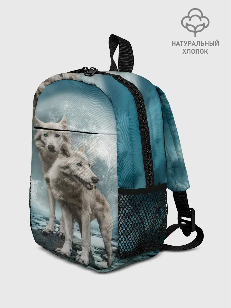 Рюкзак детский / Волки альбиносы