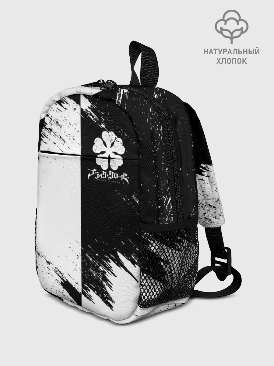 Рюкзак детский / Черный Клевер инверсированный фон