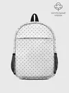 Рюкзак детский / Сердечки черные на белом