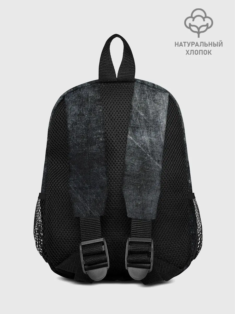 Рюкзак детский / Лицо Астера на состаренном черном фоне