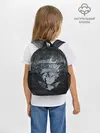 Рюкзак детский / Лицо Астера на состаренном черном фоне