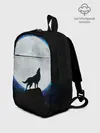 Рюкзак детский / Волк воющий на луну