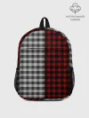 Рюкзак детский / Красно белая рубашка в клетку