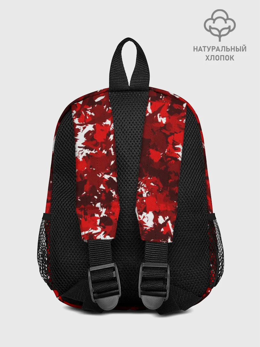 Рюкзак детский / Краснобелый камуфляж с кабаном