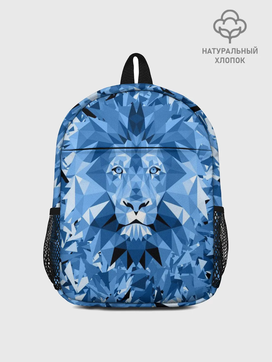 Рюкзак детский / Сине-бело-голубой лев