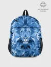 Рюкзак детский / Сине-бело-голубой лев