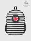 Рюкзак детский / Сердце в полоску