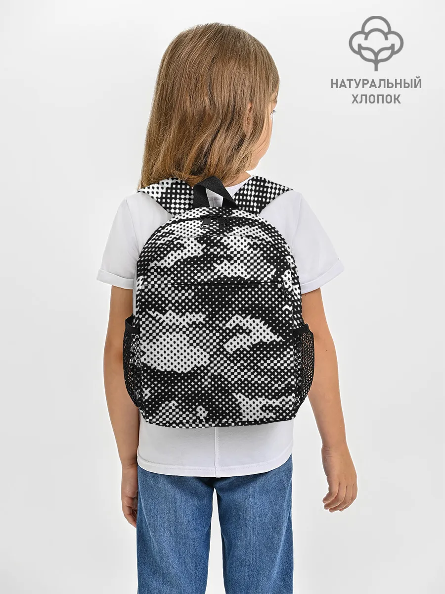 Рюкзак детский / Черный камуфляж