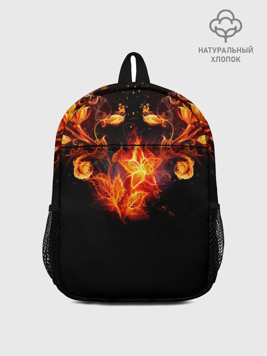 Рюкзак детский / Огненные цветы в темноте