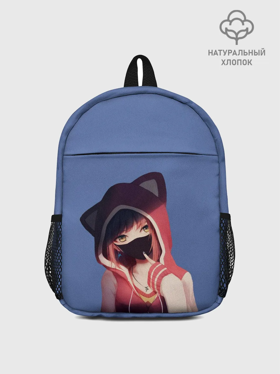 Рюкзак детский / Аниме девушка в маске с ушками