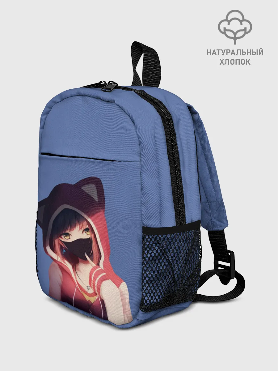 Рюкзак детский / Аниме девушка в маске с ушками