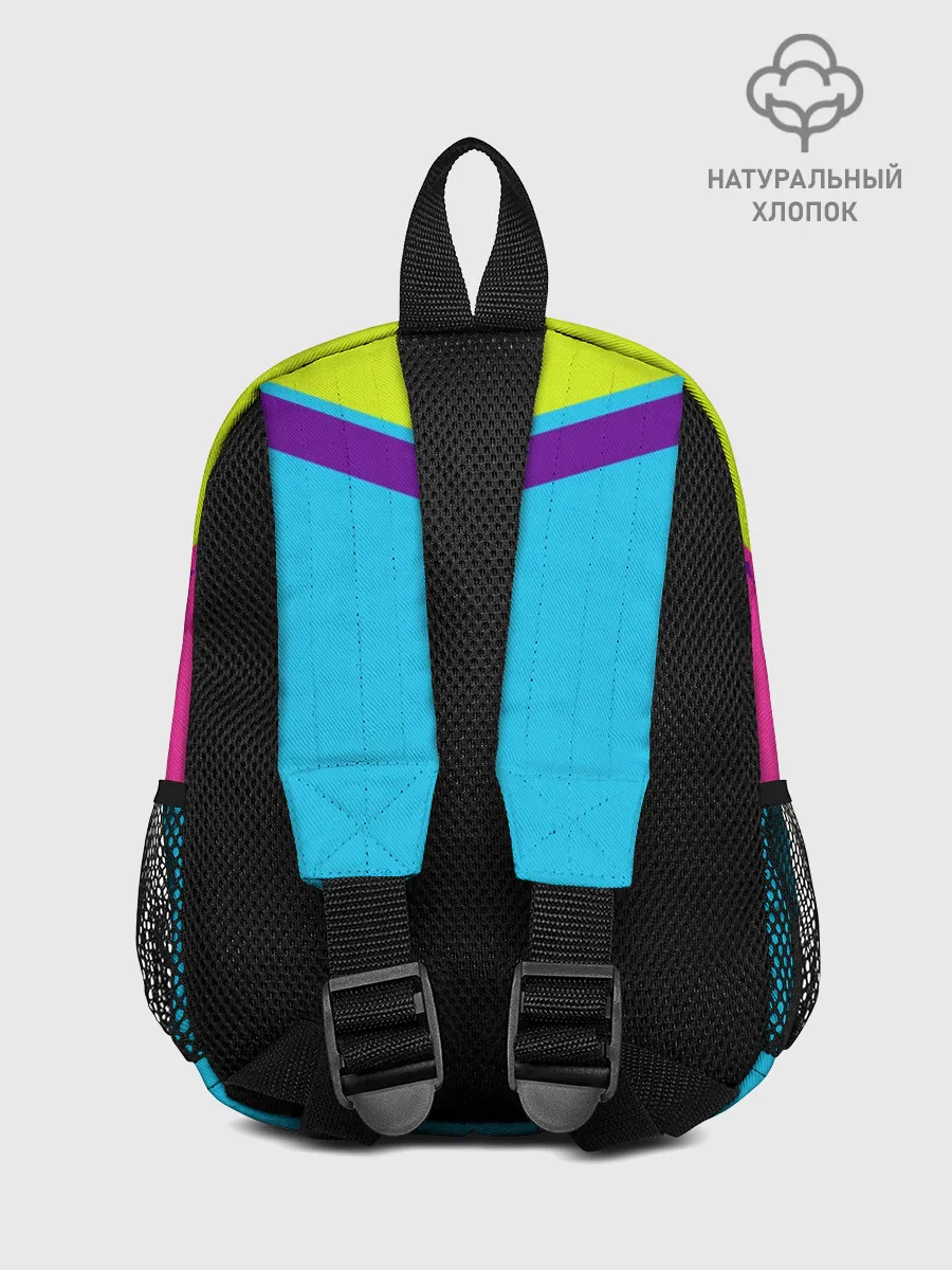 Рюкзак детский / Цветные треугольники_голубой