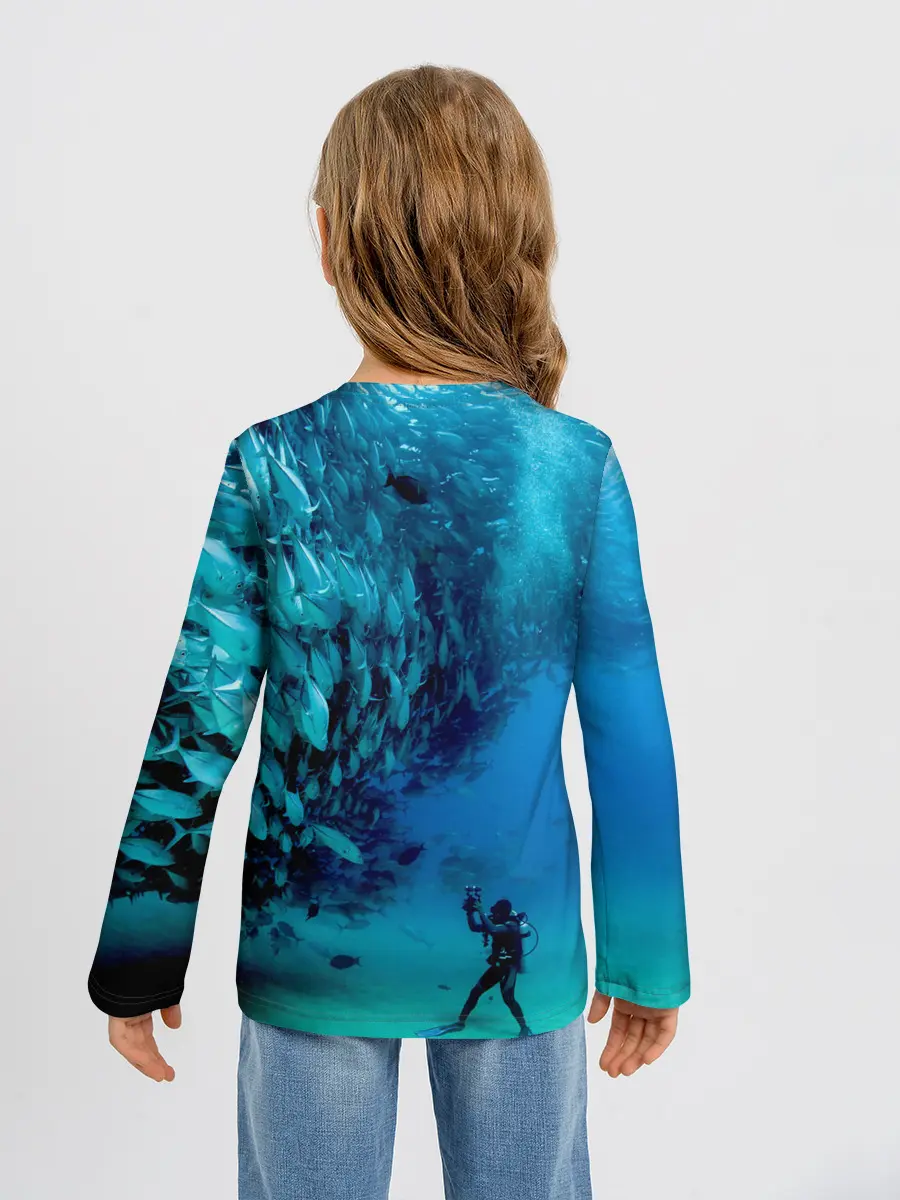 Детский лонгслив / Фото дайвинг