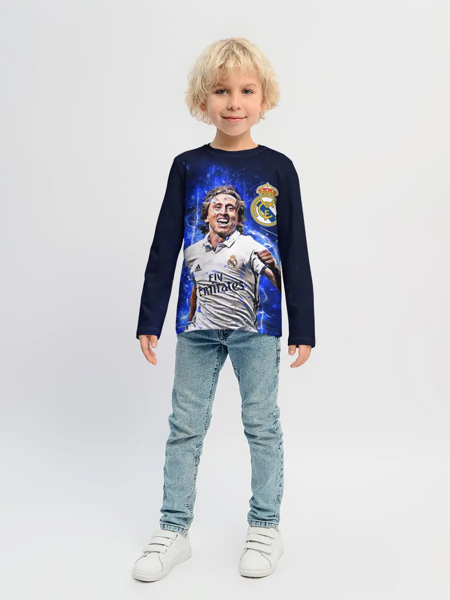 Детский лонгслив / ЛУКА МОДРИЧ / РЕАЛ МАДРИД
