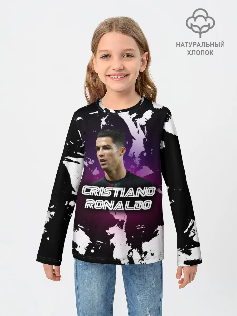 Детский лонгслив / Cristiano Ronaldo