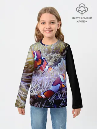 Детский лонгслив / Клоуны в актинии