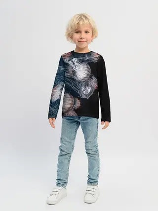 Детский лонгслив / Медузы