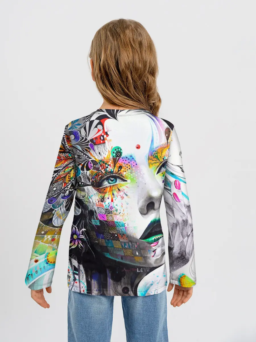 Детский лонгслив / Абстрактная