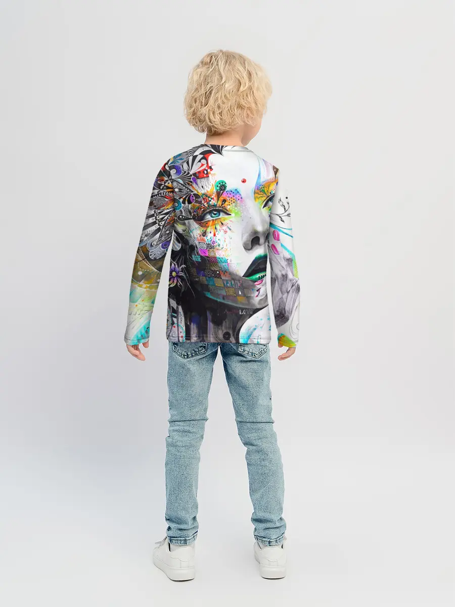 Детский лонгслив / Абстрактная