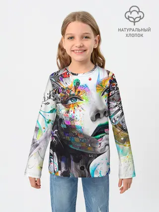 Детский лонгслив / Абстрактная
