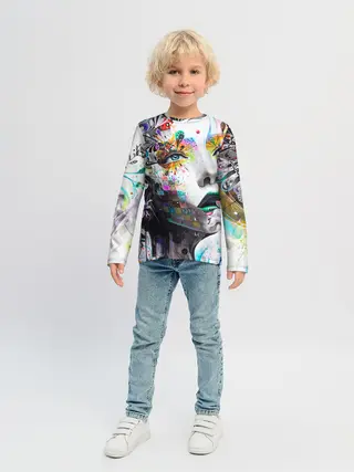 Детский лонгслив / Абстрактная