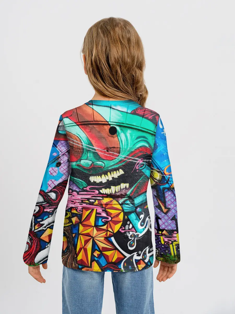 Детский лонгслив / Граффити