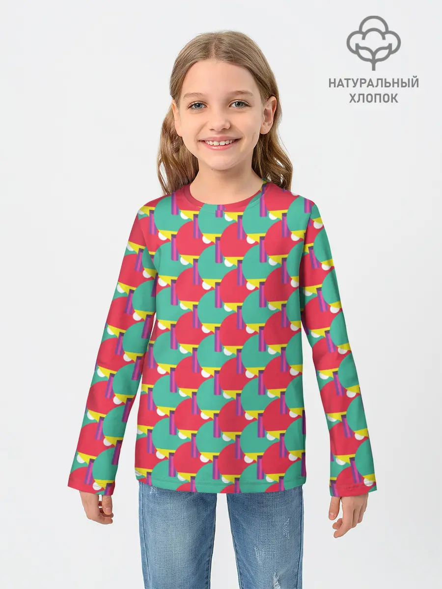 Детский лонгслив / Пинг-понг