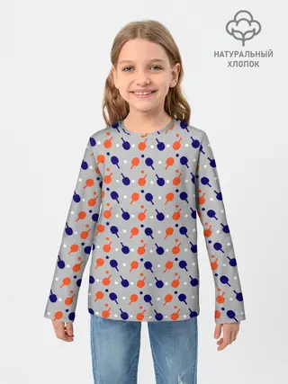 Детский лонгслив / Пинг-понг