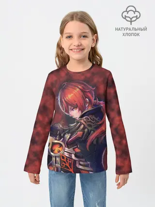 Детский лонгслив / Diluc - Genshin Impact