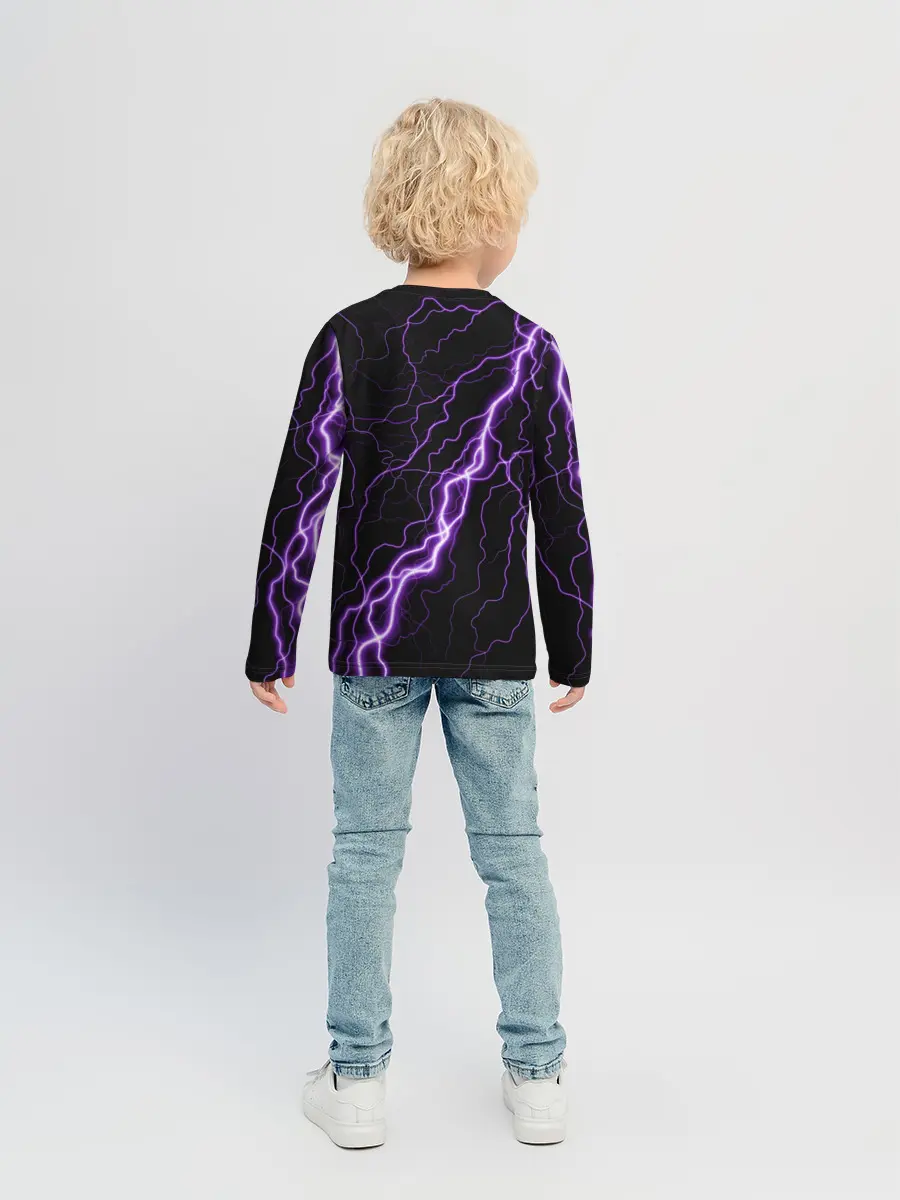 Детский лонгслив / Keqing Genshin Impact / Молния