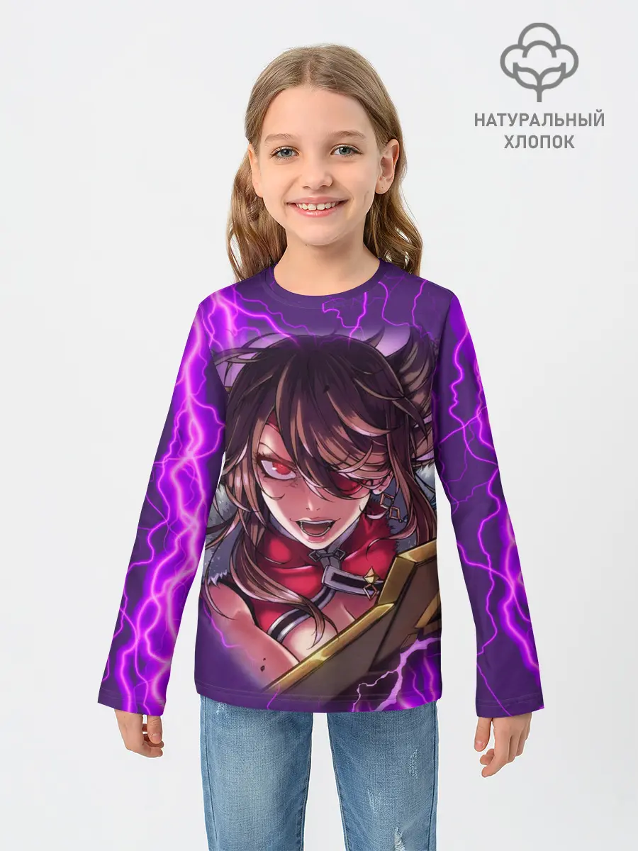 Детский лонгслив / GENSHIN IMPACT / МОЛНИЯ