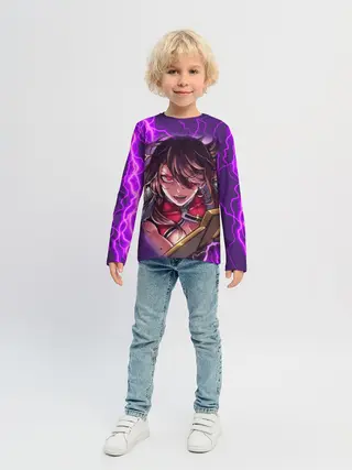 Детский лонгслив / GENSHIN IMPACT / МОЛНИЯ