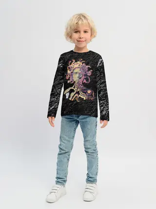 Детский лонгслив / Горгона YES