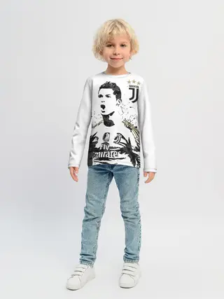 Детский лонгслив / Криштиану Роналду