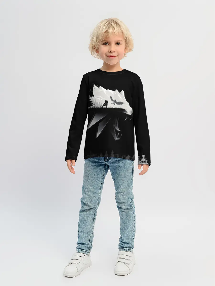 Детский лонгслив / Геральт на охоте