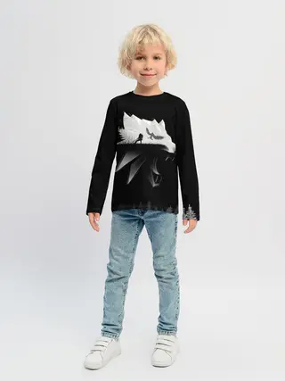 Детский лонгслив / Геральт на охоте