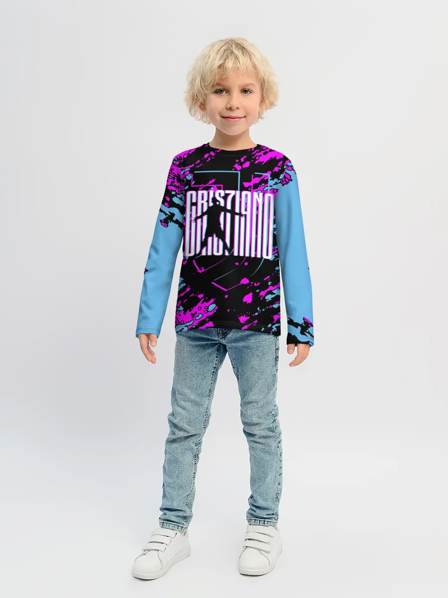 Детский лонгслив / Криштиану Роналду