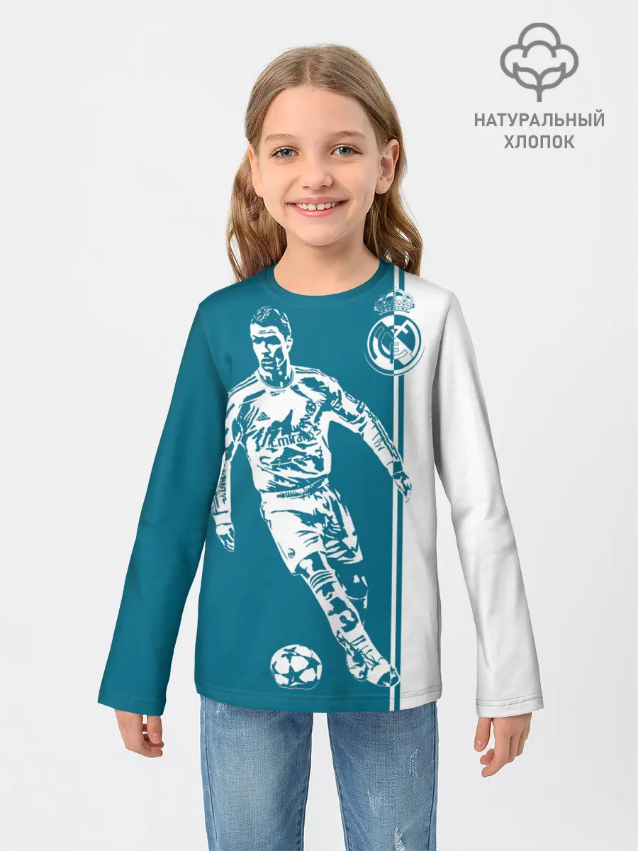Детский лонгслив / Криштиану Роналду