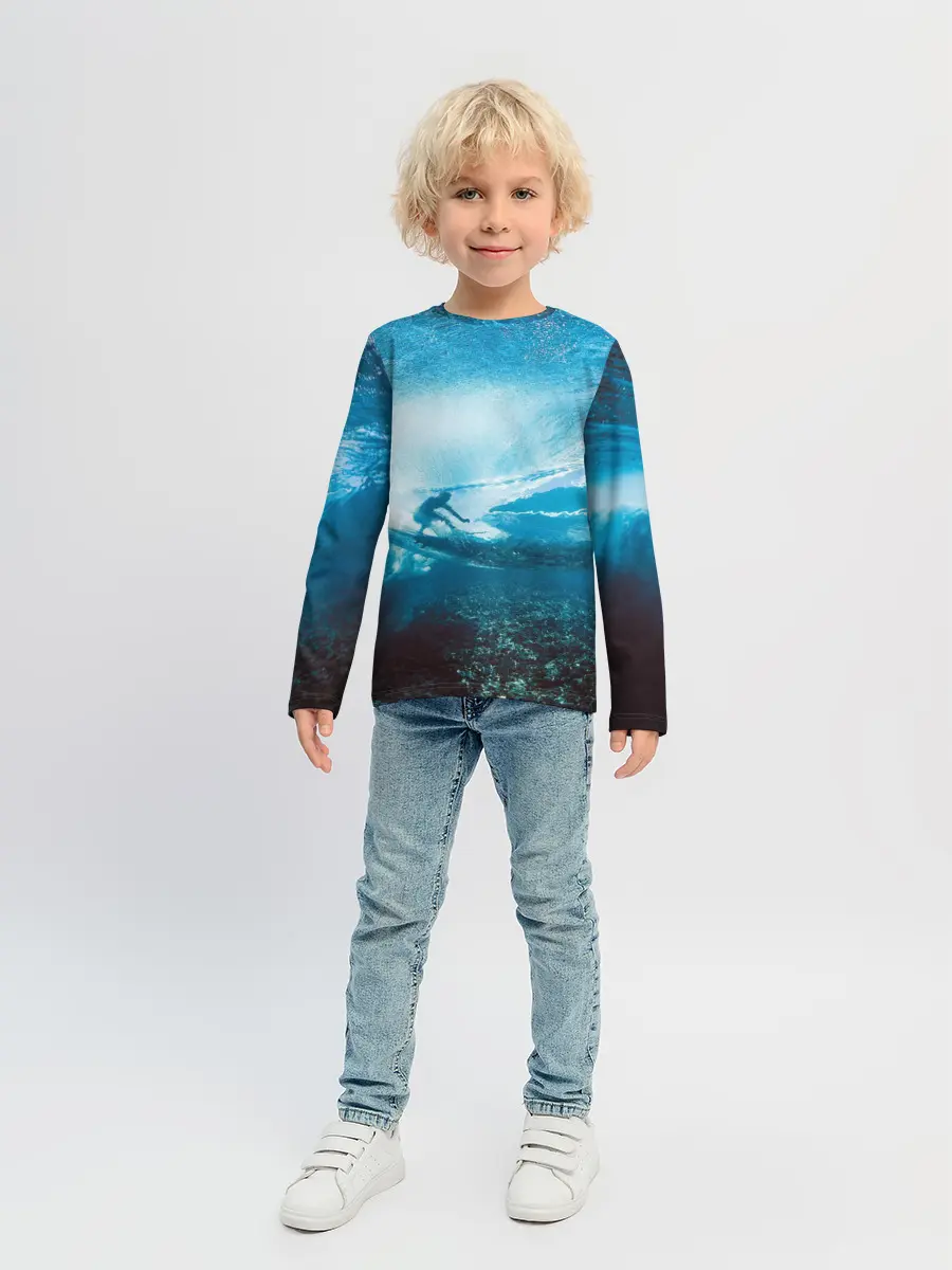 Детский лонгслив / Под водой