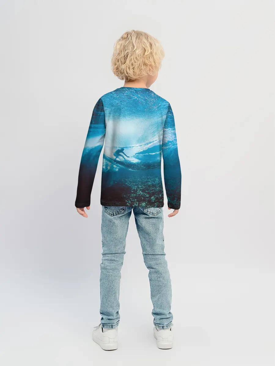 Детский лонгслив / Под водой